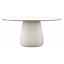 Qeeboo - Cobble Table Top 160 cm HPL - Warm White Black Stratified - Tavolo Qeeboo by Elisa Giovannoni - Arredo - Casa