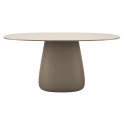 Qeeboo - Cobble Table Top 160 cm Stoneware - Ivory - Qeeboo Table by Elisa Giovannoni - Furnishing - Home