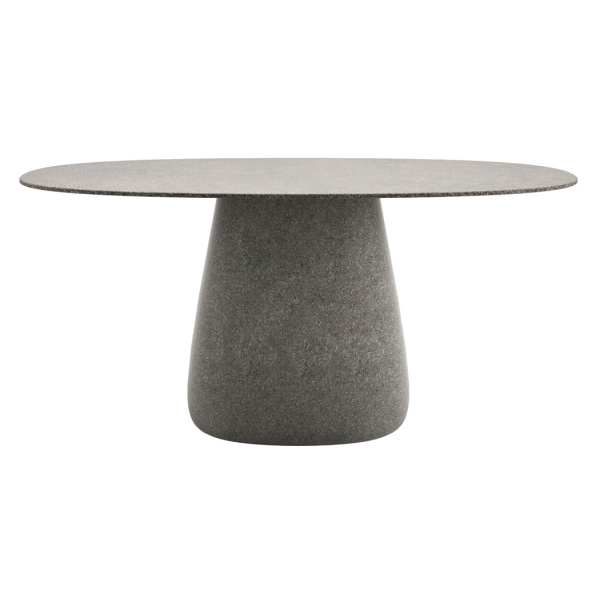Qeeboo - Cobble Table Top 160 cm Stoneware - Grey Mix - Qeeboo Table by Elisa Giovannoni - Furnishing - Home
