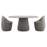 Qeeboo - Cobble Table Top 160 cm Stoneware - Grey Mix - Qeeboo Table by Elisa Giovannoni - Furnishing - Home