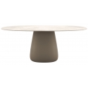 Qeeboo - Cobble Table Top 190 cm Gress Stoneware - Ivory - Qeeboo Table by Elisa Giovannoni - Furnishing - Home