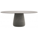 Qeeboo - Cobble Table Top 190 cm Gress Stoneware - Grey Mix - Qeeboo Table by Elisa Giovannoni - Furnishing - Home