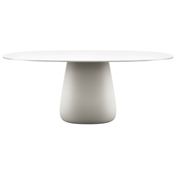 Qeeboo - Cobble Table Top 190 cm HPL - Warm White - Qeeboo Table by Elisa Giovannoni - Furnishing - Home