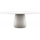 Qeeboo - Cobble Table Top 190 cm HPL - Warm White - Qeeboo Table by Elisa Giovannoni - Furnishing - Home