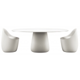 Qeeboo - Cobble Table Top 190 cm HPL - Warm White - Qeeboo Table by Elisa Giovannoni - Furnishing - Home