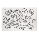 Qeeboo - Dream Dimension Carpet Rectangular Small - Tappeto Qeeboo by Shantell Martin - Arredo - Casa