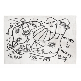 Qeeboo - Dream Dimension Carpet Rectangular Small - Tappeto Qeeboo by Shantell Martin - Arredo - Casa