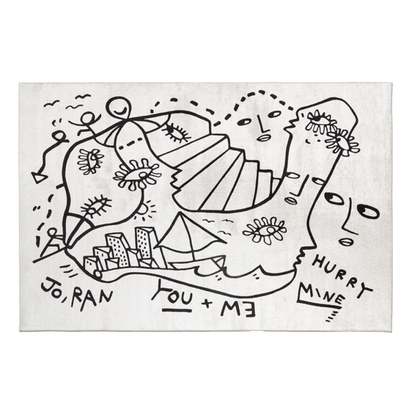 Qeeboo - Dream Dimension Carpet Rectangular - Tappeto Qeeboo by Shantell Martin - Arredo - Casa