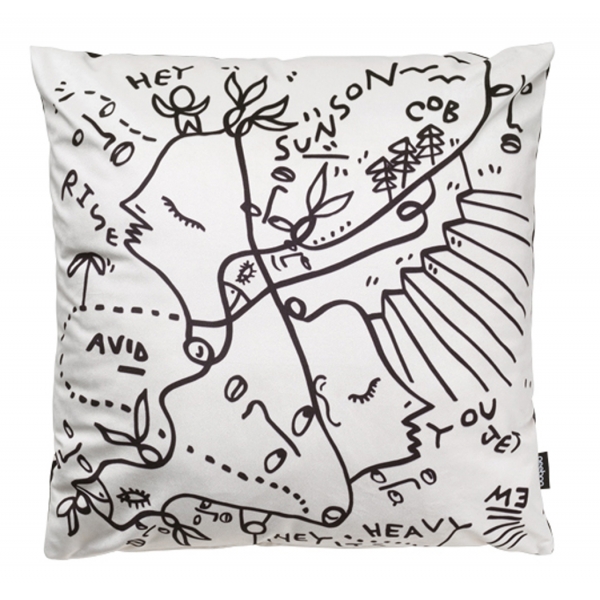 Qeeboo - Energetic Expressions Cushion - Cuscino Qeeboo by Shantell Martin - Arredo - Casa