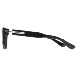 Alexander McQueen - Men’s City T-Bar Rectangular Sunglasses - Black Smoke - Alexander McQueen Eyewear