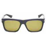 Alexander McQueen - Men’s City T-Bar Rectangular Sunglasses - Grey Yellow - Alexander McQueen Eyewear