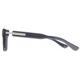 Alexander McQueen - Men’s City T-Bar Rectangular Sunglasses - Grey Yellow - Alexander McQueen Eyewear