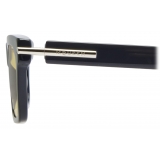 Alexander McQueen - Men’s City T-Bar Rectangular Sunglasses - Grey Yellow - Alexander McQueen Eyewear