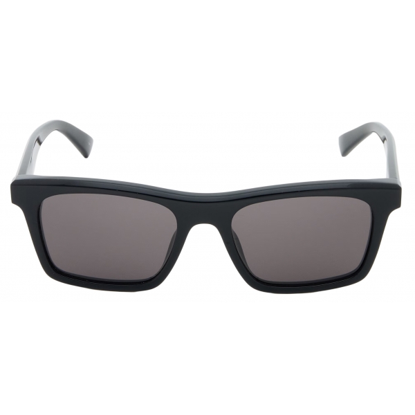 Alexander McQueen - Men’s McQueen Logo Rectangular Sunglasses - Black Smoke - Alexander McQueen Eyewear
