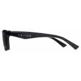 Alexander McQueen - Men’s McQueen Logo Rectangular Sunglasses - Black Smoke - Alexander McQueen Eyewear