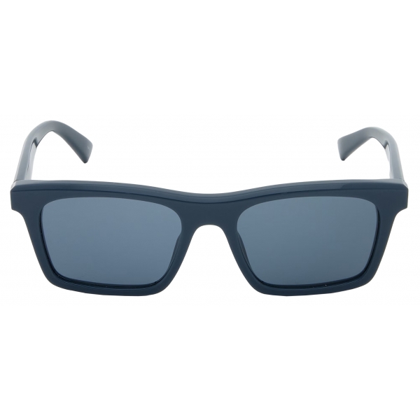 Alexander McQueen - Men’s McQueen Logo Rectangular Sunglasses - Blue - Alexander McQueen Eyewear
