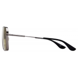 Alexander McQueen - Men's Metal T-Bar Navigator Sunglasses - Yellow - Alexander McQueen Eyewear