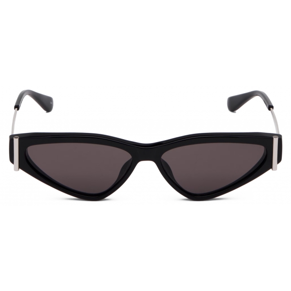 Alexander McQueen - Women's Side T-Bar Sunglasses - Black Smoke - Alexander McQueen Eyewear