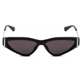 Alexander McQueen - Women's Side T-Bar Sunglasses - Black Smoke - Alexander McQueen Eyewear