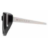 Alexander McQueen - Women's Side T-Bar Sunglasses - Black Smoke - Alexander McQueen Eyewear