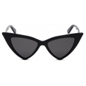 Alexander McQueen - Women's Spike Sunglasses - Black Smoke - Alexander McQueen Eyewear