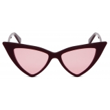 Alexander McQueen - Women's Spike Sunglasses - Burgundy Pink - Alexander McQueen Eyewear