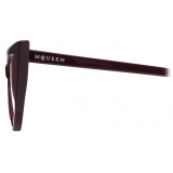 Alexander McQueen - Women's Spike Sunglasses - Burgundy Pink - Alexander McQueen Eyewear