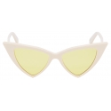 Alexander McQueen - Women's Spike Sunglasses - Ivory Yellow - Alexander McQueen Eyewear