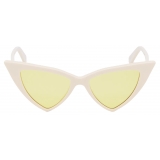 Alexander McQueen - Women's Spike Sunglasses - Ivory Yellow - Alexander McQueen Eyewear