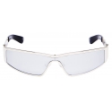 Alexander McQueen - Y2k Metal Sunglasses - Light Silver - Alexander McQueen Eyewear