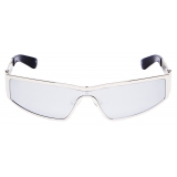 Alexander McQueen - Y2k Metal Sunglasses - Light Silver - Alexander McQueen Eyewear