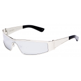 Alexander McQueen - Y2k Metal Sunglasses - Light Silver - Alexander McQueen Eyewear