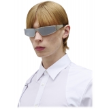 Alexander McQueen - Y2k Metal Sunglasses - Light Silver - Alexander McQueen Eyewear