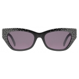 Givenchy - 4G Sunglasses in Acetate with Crystals - Black - Sunglasses - Givenchy Eyewear