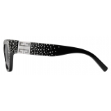 Givenchy - 4G Sunglasses in Acetate with Crystals - Black - Sunglasses - Givenchy Eyewear