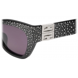 Givenchy - 4G Sunglasses in Acetate with Crystals - Black - Sunglasses - Givenchy Eyewear