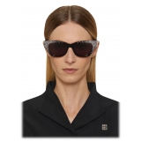 Givenchy - 4G Sunglasses in Acetate with Crystals - Black - Sunglasses - Givenchy Eyewear