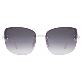 Givenchy - 4G Pearl Sunglasses in Metal with Crystals - Black Silver - Sunglasses - Givenchy Eyewear