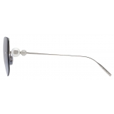 Givenchy - 4G Pearl Sunglasses in Metal with Crystals - Blue Silver - Sunglasses - Givenchy Eyewear