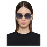 Givenchy - 4G Pearl Sunglasses in Metal with Crystals - Blue Silver - Sunglasses - Givenchy Eyewear