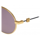 Givenchy - GV Speed Unisex Sunglasses in Metal - Black Golden - Sunglasses - Givenchy Eyewear