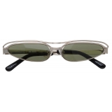 The Attico - Occhiali da Sole Norma Cat Eye in Argento - Occhiali da Sole - Official - The Attico Eyewear by Linda Farrow