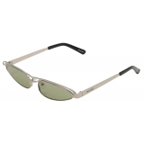 The Attico - Norma Cat Eye Sunglasses in Silver - Sunglasses - Official - The Attico Eyewear by Linda Farrow