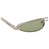 The Attico - Norma Cat Eye Sunglasses in Silver - Sunglasses - Official - The Attico Eyewear by Linda Farrow