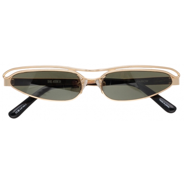 The Attico - Norma Cat Eye Sunglasses in Yellow Gold - Sunglasses - Official - The Attico Eyewear by Linda Farrow