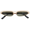 The Attico - Norma Cat Eye Sunglasses in Yellow Gold - Sunglasses - Official - The Attico Eyewear by Linda Farrow