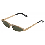 The Attico - Norma Cat Eye Sunglasses in Yellow Gold - Sunglasses - Official - The Attico Eyewear by Linda Farrow