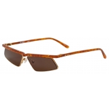 The Attico - Norma Cat Eye Sunglasses in Yellow Gold - Official - The Attico Eyewear by Linda Farrow