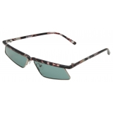 The Attico - Aria Cat Eye Sunglasses in Silver - Sunglasses - Official - The Attico Eyewear by Linda Farrow