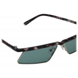 The Attico - Aria Cat Eye Sunglasses in Silver - Sunglasses - Official - The Attico Eyewear by Linda Farrow
